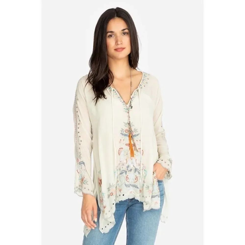 Johnny Was LENA TUNIC shell size small